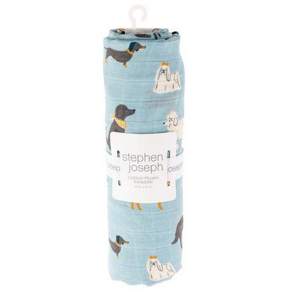 Stephen Joseph Muslin Swaddle | Dog