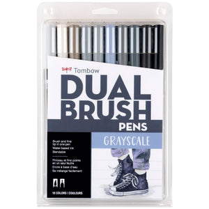 Tombow Grayscale Brush Pen Set