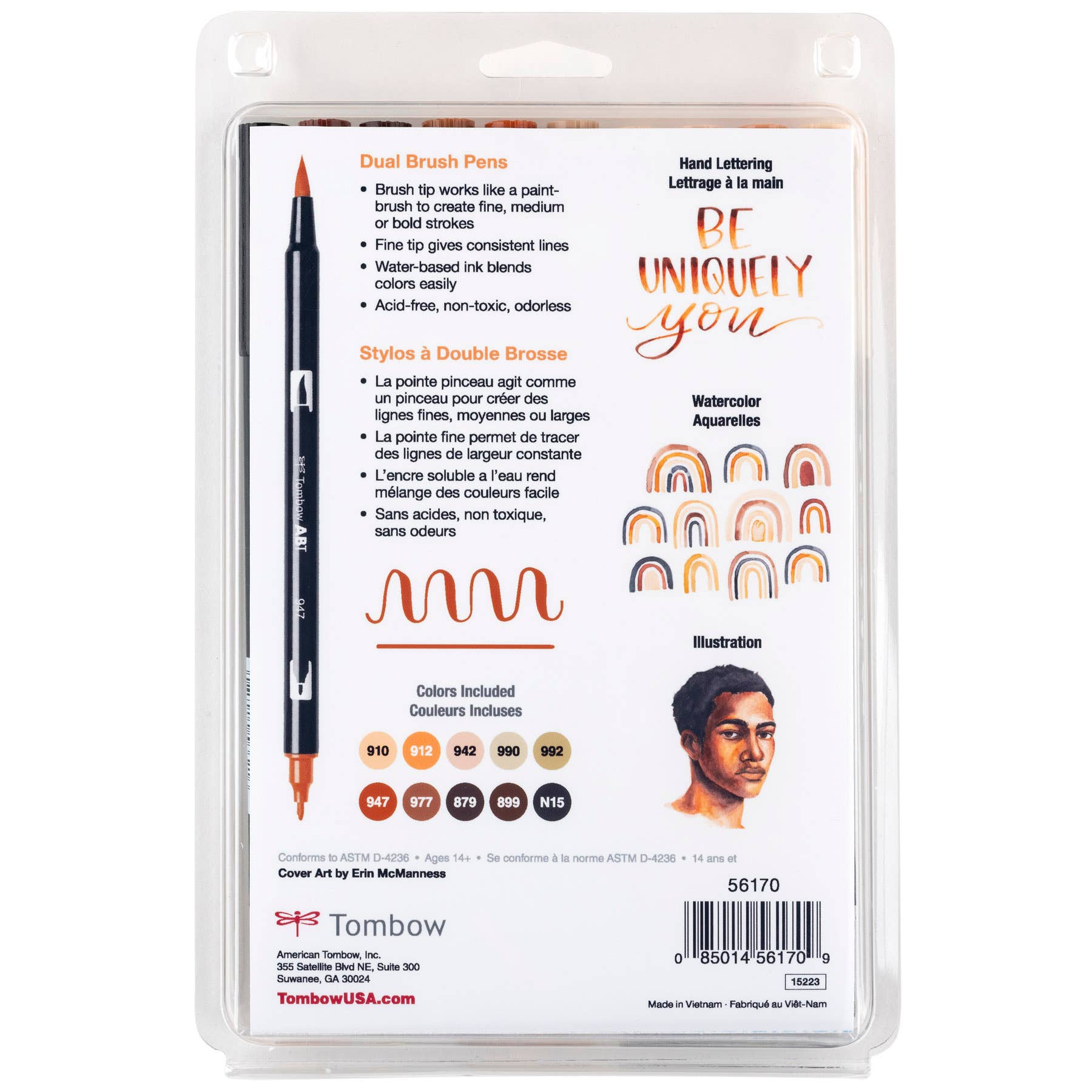 Tombow Portrait Dual Brush Pen Set