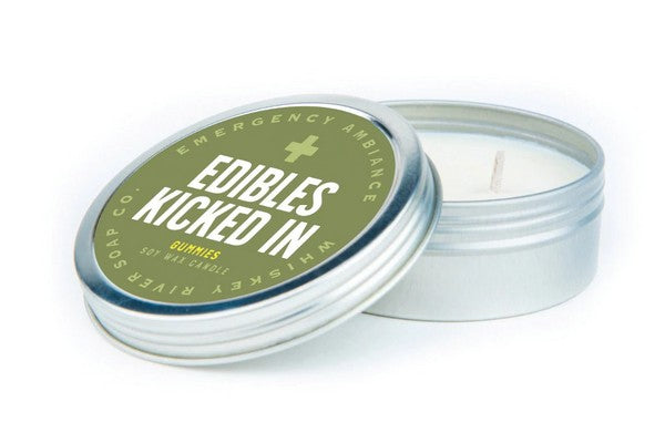 Edibles Kicked In Emergency Ambience Candle Tin