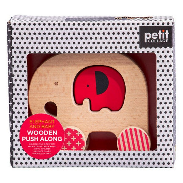 Little Elephant - Push Along Wooden Toy