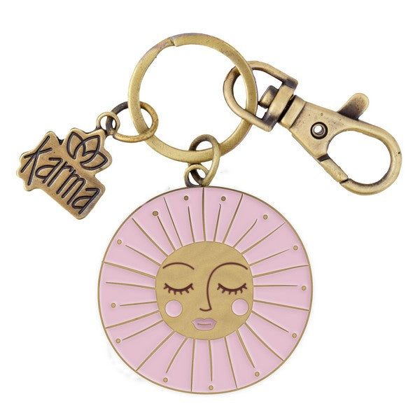 Karma Enamel Keychain | Sun