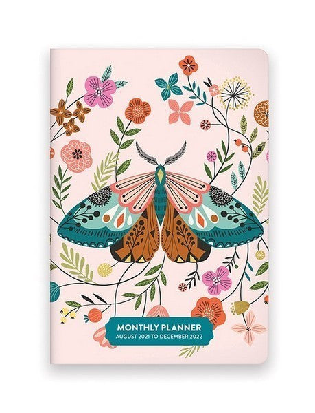 2021-2022 | 17 Month | Monthly Planner - Enchanted Garden