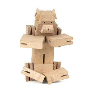 Square Bear Wooden Puzzle - The Gifted Type Ottawa gift shop