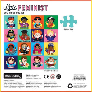 Mudpuppy Puzzle Little Feminist | 500 Pieces | The Gifted Type
