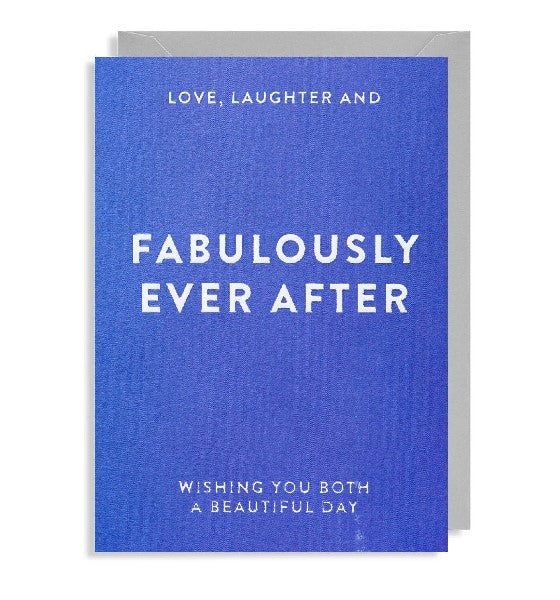 Fabulously Ever After Wedding Card