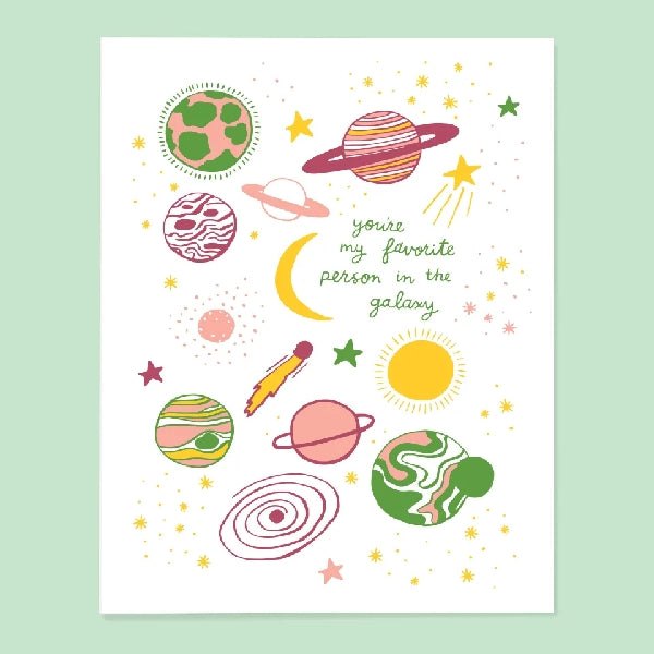 Favourite Person In The Galaxy Card