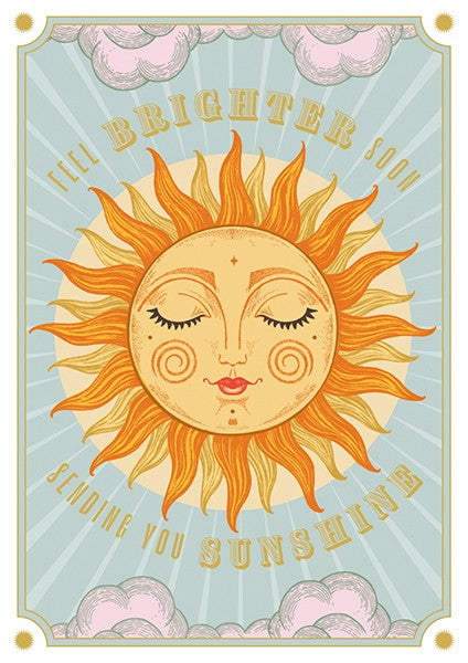 Feel Brighter Soon Get Well Card