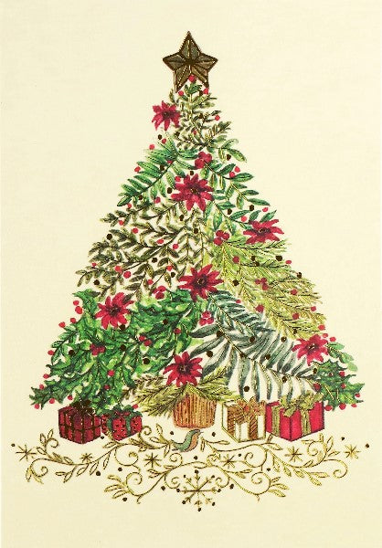 Festive Evergreen Boxed Holiday Cards