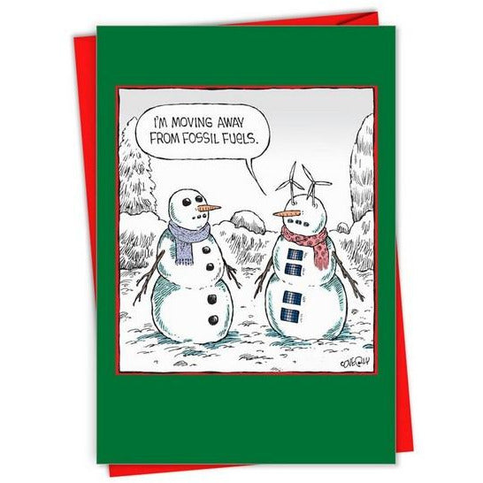 Fossil Fuels Christmas Card