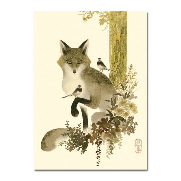 Fox & Birds - 2983