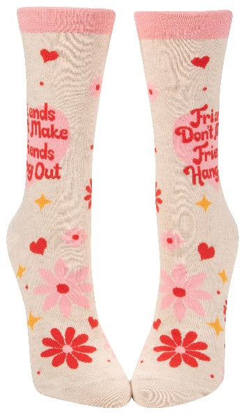 Blue Q Women's Crew Socks | Friends Hang Out