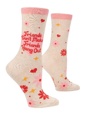 Blue Q Women's Crew Socks | Friends Hang Out