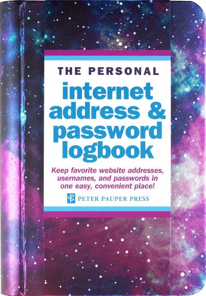 Galaxy Small Internet Address & Password Logbook