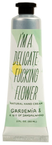 Blue Q Delicate Fucking Flower Hand Cream | Gardenia & Sandalwood