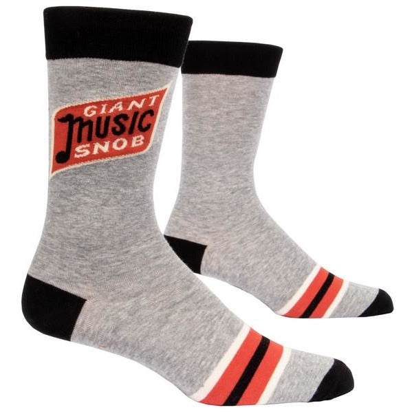 Blue Q Men's Crew Socks | Giant Music Snob