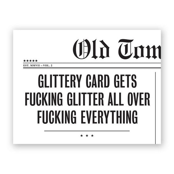 Glittery Card Birthday Card