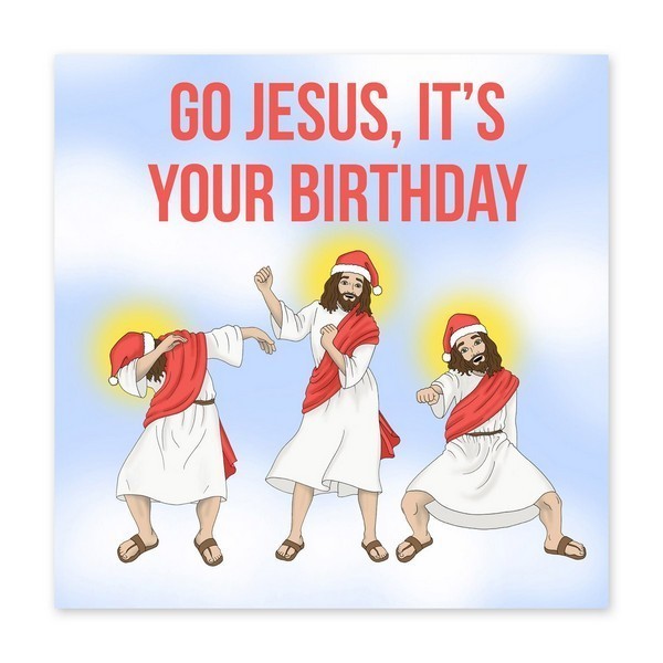 Go Jesus Holiday Card