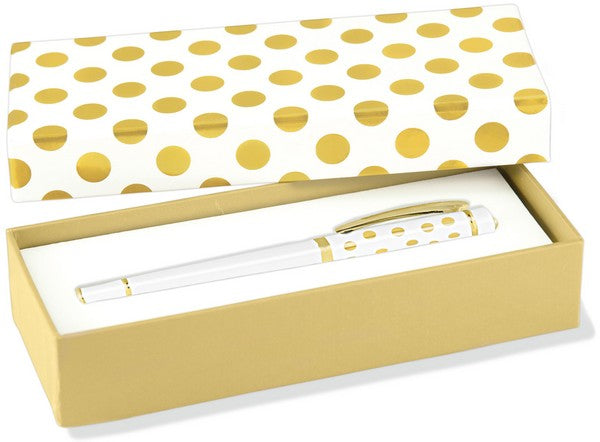 Gold Dots Roller Ball Pen