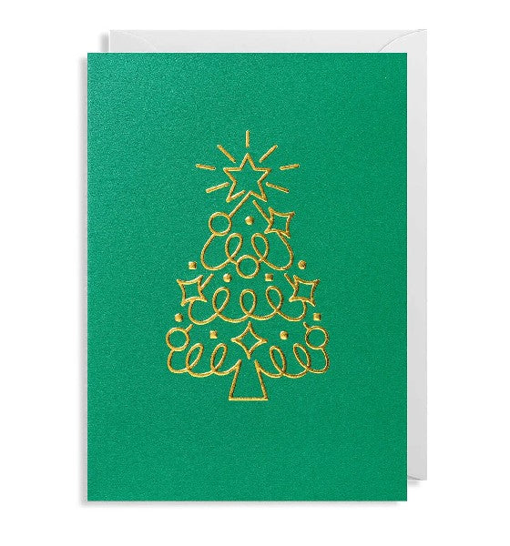Golden Tree Holiday Card