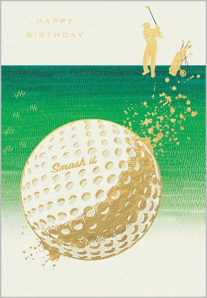 Golfing Birthday Card