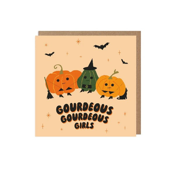 Gourdeous Gourdeous Girls Halloween Card