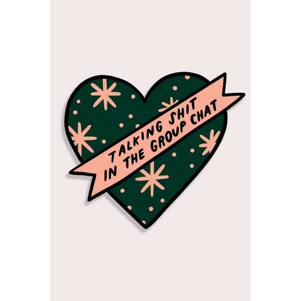 Group Chat Heart - Vinyl Sticker