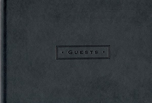Classic Black Guest Book