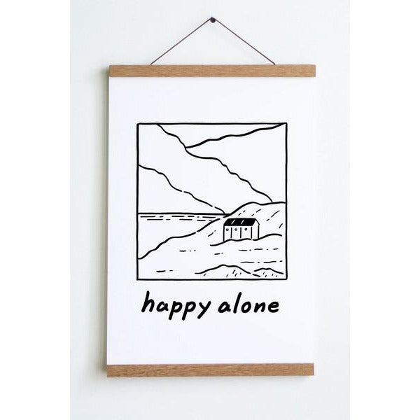 Happy Alone - Digital Print