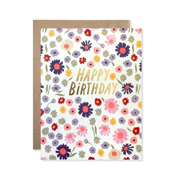 Brittani Flowers Birthday Card