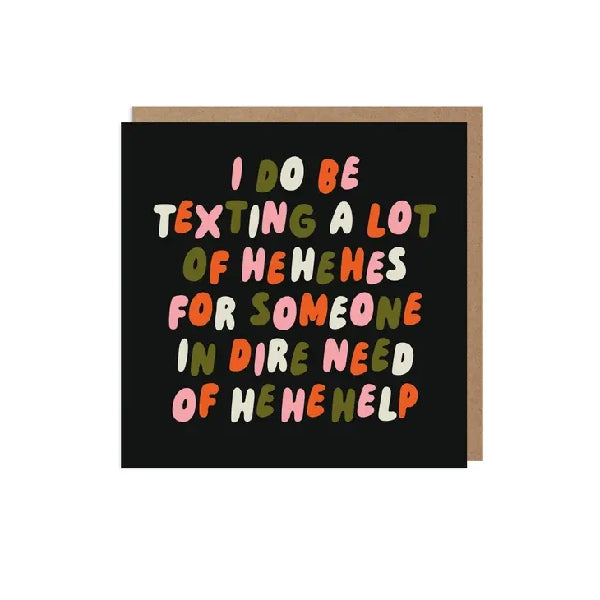 Hehehelp Blank Humour Card