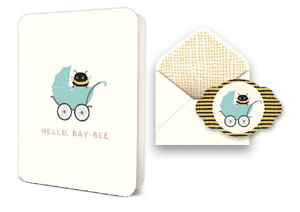 Hello Bay-Bee Baby Card