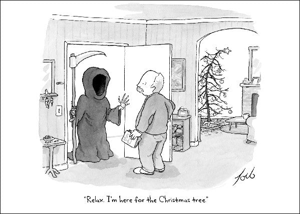 Here For The Tree Holiday Card