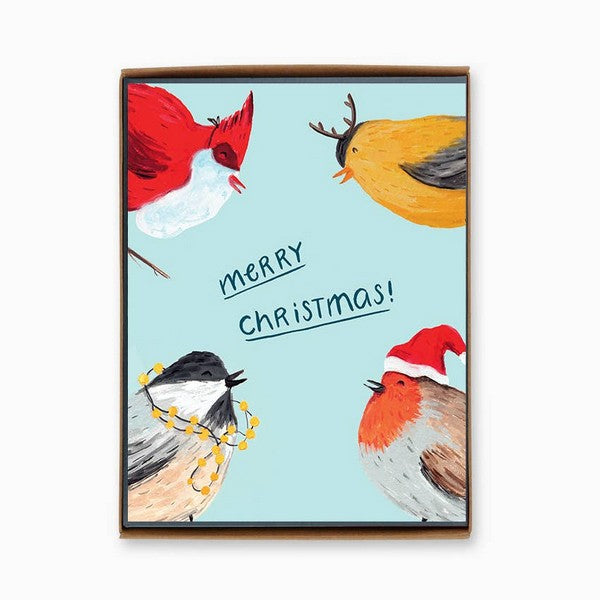 Holiday Birds Boxed Christmas Cards | Set of 8