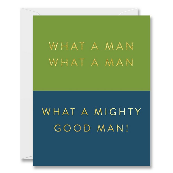 What A Man Birthday Card
