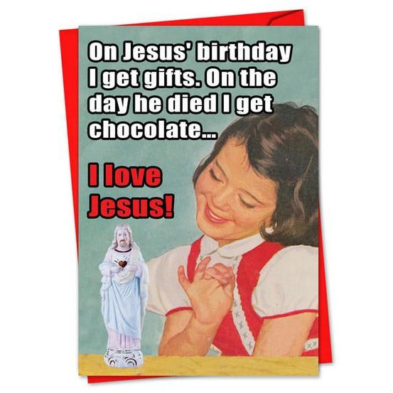 I Love Jesus Christmas Card