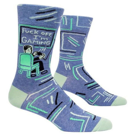 Blue Q Men's Crew Socks | I'm Gaming