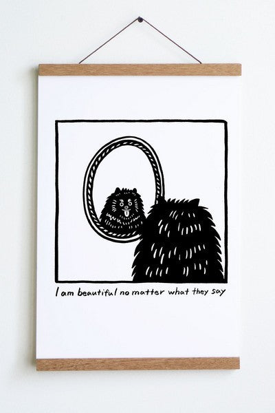 Stay Home Club Print | I Am Beautiful