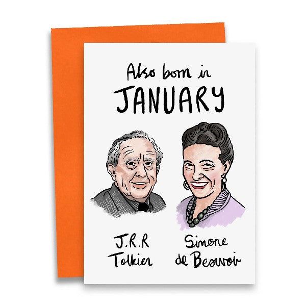 Born In January Birthday Card