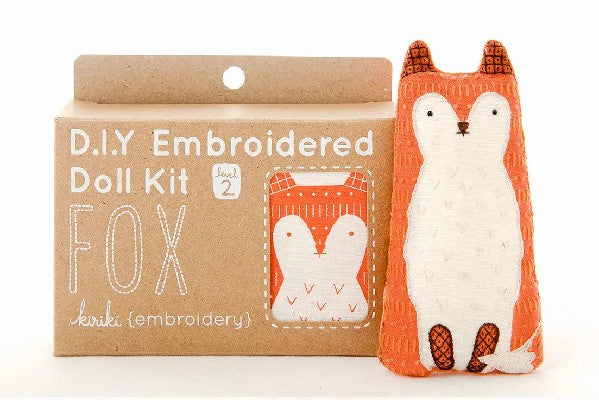 Kiriki Press Embroidery Kit | Fox