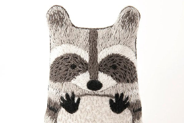 Kiriki Press Embroidery Kit | Raccoon