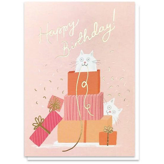 Purrfect Presents Birthday Card