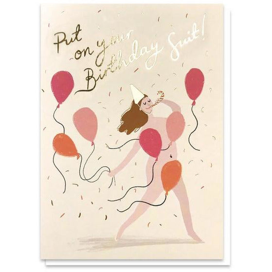 Birthday Suit Birthday Card