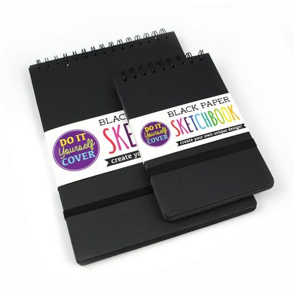 DIY Black Paper Sketchbook Large | The Gifted Type