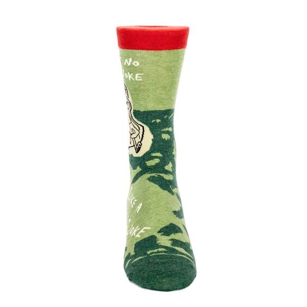 Blue Q Men's Crew Sock Ain't No Bad Joke Like A Dad Joke | The Gifted Type