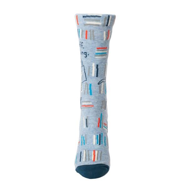 Blue Q Women's Crew Sock Fuck Off I'm Reading | The Gifted Type