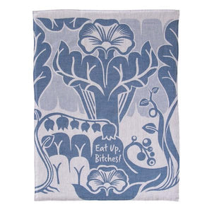 Blue Q Dish Towel Eat Up, Bitches! | The Gifted Type