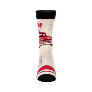 Blue Q Men's Crew Sock Pick-Up Truck | The Gifted Type