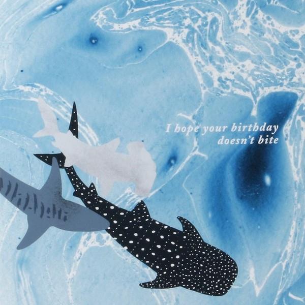 Sharks Pop-Up Card Exterior | Up With Paper | The GIfted Type