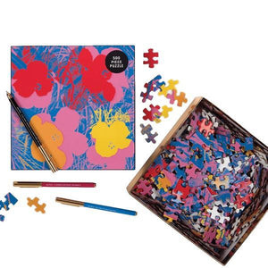 Andy Warhol Flowers Puzzle - 500-Piece